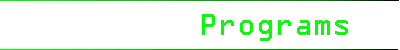 Programs
